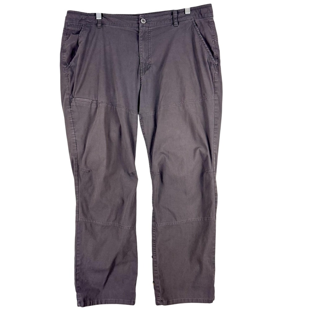 Mountain Hardwear Pants Mens 36 Gray Hiking Outdoor Zip Pockets Snap Cuff 36x27